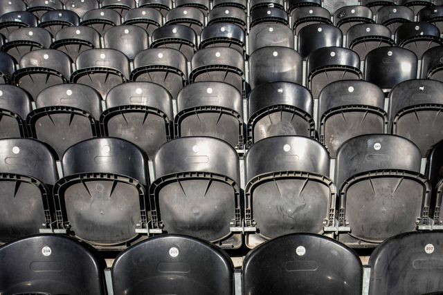 A general view of the seat pattern during the Premier League match Hull City vs Everton at MKM Stadium, Hull, United Kingdom on 11 October 2026

(Photo by Maynard Manyowa/News Images)