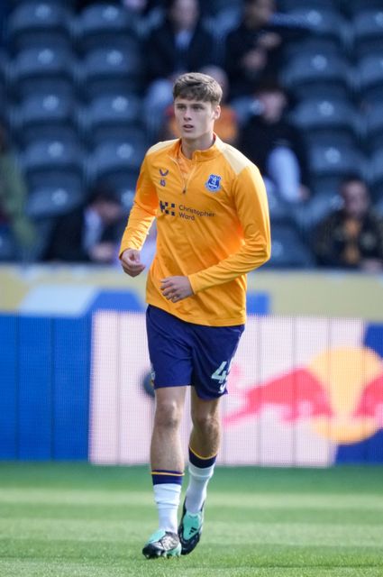 Harrison Armstrong of Everton during the Premier League match Hull City vs Everton at MKM Stadium, Hull, United Kingdom on 11 October 2026

(Photo by Maynard Manyowa/News Images)