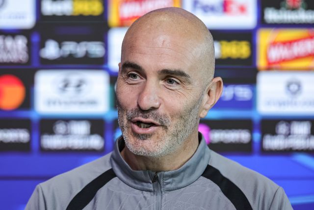 UEFA Champions League press conference and open training Matchday 2 of 8 Manchester City v Paris Saint-Germain