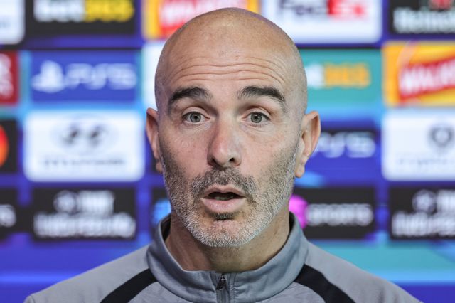 UEFA Champions League press conference and open training Matchday 2 of 8 Manchester City v Paris Saint-Germain