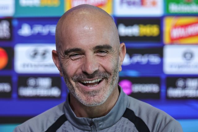 UEFA Champions League press conference and open training Matchday 2 of 8 Manchester City v Paris Saint-Germain