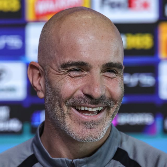 UEFA Champions League press conference and open training Matchday 2 of 8 Manchester City v Paris Saint-Germain