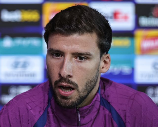 UEFA Champions League press conference and open training Matchday 2 of 8 Manchester City v Paris Saint-Germain