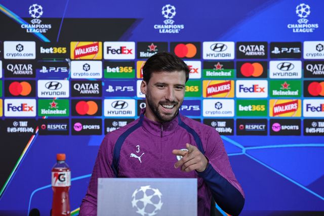 UEFA Champions League press conference and open training Matchday 2 of 8 Manchester City v Paris Saint-Germain