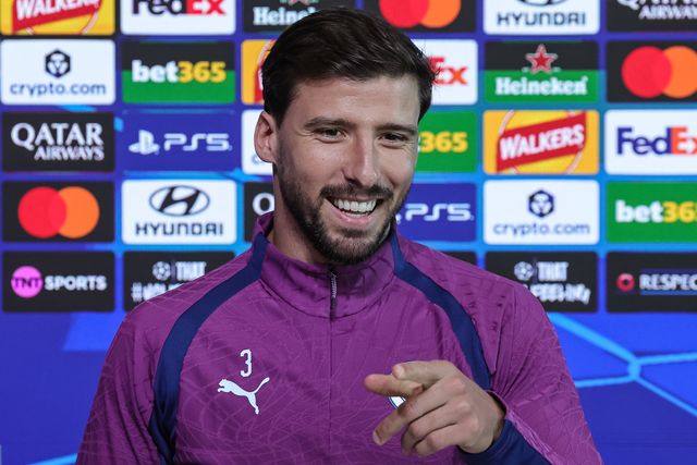 UEFA Champions League press conference and open training Matchday 2 of 8 Manchester City v Paris Saint-Germain