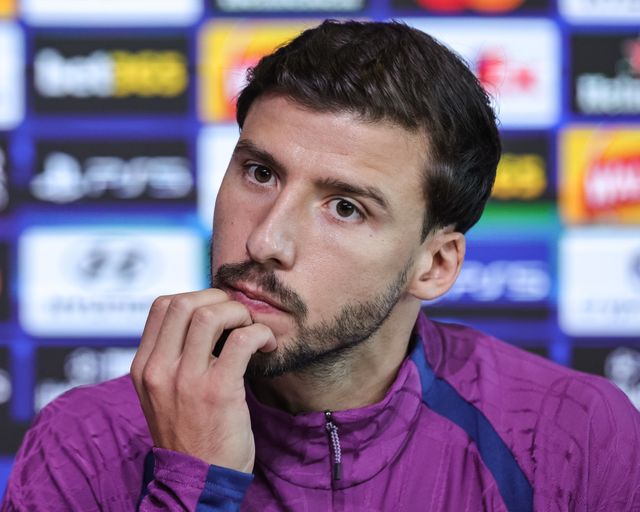 UEFA Champions League press conference and open training Matchday 2 of 8 Manchester City v Paris Saint-Germain