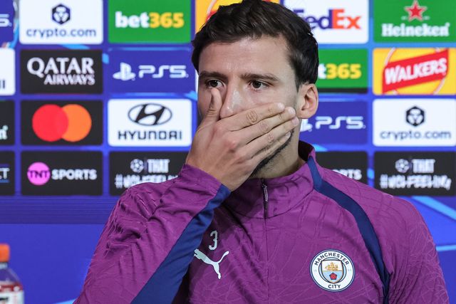 UEFA Champions League press conference and open training Matchday 2 of 8 Manchester City v Paris Saint-Germain