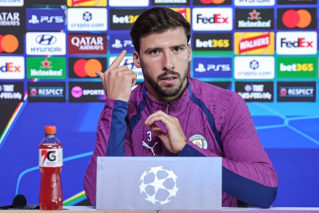 UEFA Champions League press conference and open training Matchday 2 of 8 Manchester City v Paris Saint-Germain