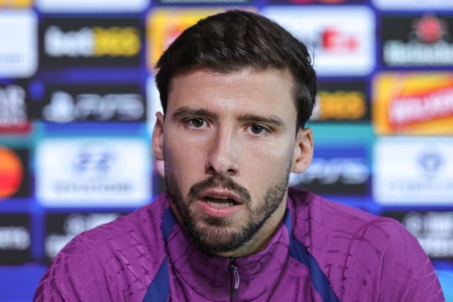 UEFA Champions League press conference and open training Matchday 2 of 8 Manchester City v Paris Saint-Germain