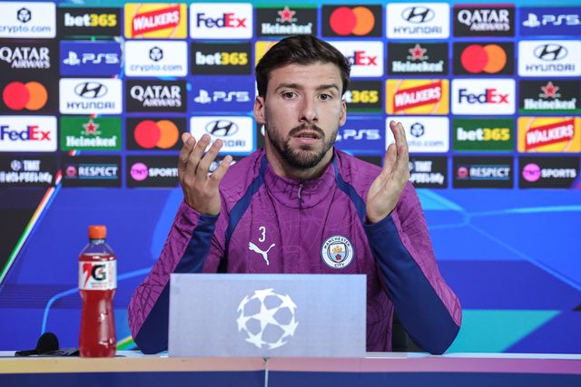 UEFA Champions League press conference and open training Matchday 2 of 8 Manchester City v Paris Saint-Germain