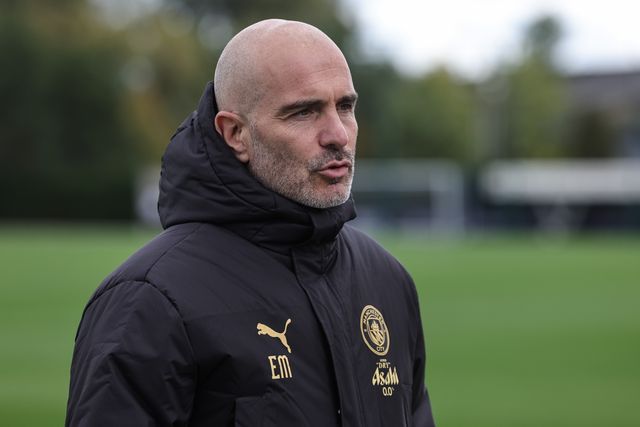 UEFA Champions League press conference and open training Matchday 2 of 8 Manchester City v Paris Saint-Germain