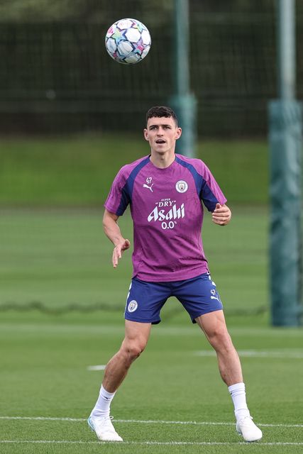 UEFA Champions League press conference and open training Matchday 2 of 8 Manchester City v Paris Saint-Germain