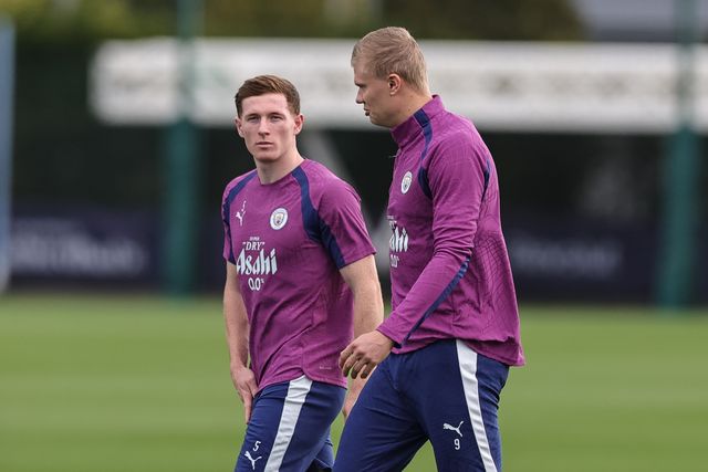 UEFA Champions League press conference and open training Matchday 2 of 8 Manchester City v Paris Saint-Germain