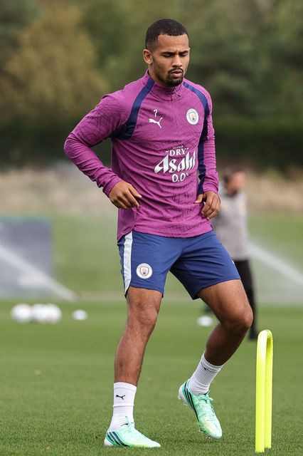 Iliman Ndiaye of Manchester City  in the training session during the UEFA Champions League press conference and open training Matchday 2 of 8 Manchester City vs Paris Saint-Germain at City Football Academy, Manchester, United Kingdom on 13 October 2026

(Photo by Mark Cosgrove/News Images)