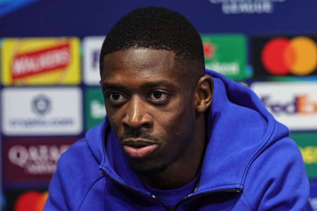 Ousmane Dembele of Paris Saint-Germain speaks during the UEFA Champions League press conference and open training Matchday 2 of 8 Manchester City vs Paris Saint-Germain at City Football Academy, Manchester, United Kingdom on 13 October 2026

(Photo by Mark Cosgrove/News Images)
