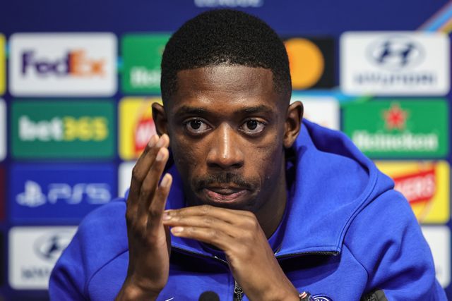Ousmane Dembele of Paris Saint-Germain speaks during the UEFA Champions League press conference and open training Matchday 2 of 8 Manchester City vs Paris Saint-Germain at City Football Academy, Manchester, United Kingdom on 13 October 2026

(Photo by Mark Cosgrove/News Images)