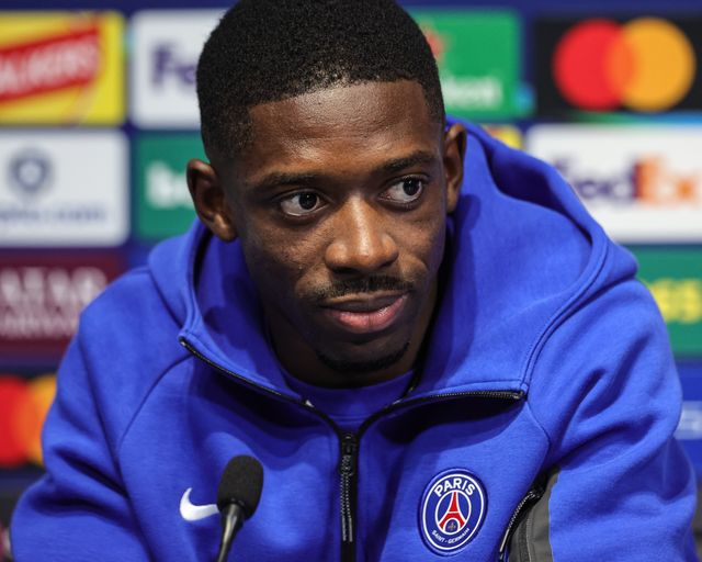 Ousmane Dembele of Paris Saint-Germain speaks during the UEFA Champions League press conference and open training Matchday 2 of 8 Manchester City vs Paris Saint-Germain at City Football Academy, Manchester, United Kingdom on 13 October 2026

(Photo by Mark Cosgrove/News Images)