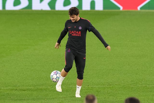Joao Neves of Paris Saint-Germain during the UEFA Champions League press conference and open training Matchday 2 of 8 Manchester City vs Paris Saint-Germain at City Football Academy, Manchester, United Kingdom on 13 October 2026

(Photo by Mark Cosgrove/News Images)