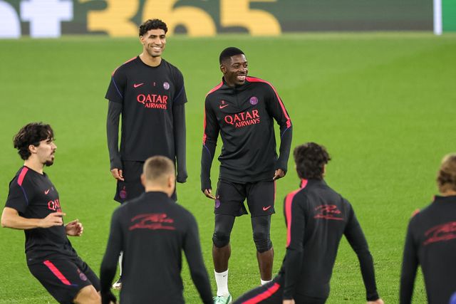 Ousmane Dembele of Paris Saint-Germain during the UEFA Champions League press conference and open training Matchday 2 of 8 Manchester City vs Paris Saint-Germain at City Football Academy, Manchester, United Kingdom on 13 October 2026

(Photo by Mark Cosgrove/News Images)