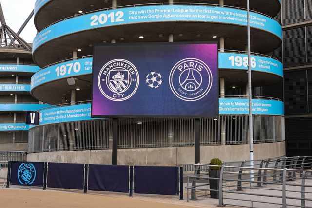 UEFA Champions League Matchday 2 of 8 Manchester City v Paris Saint-Germain