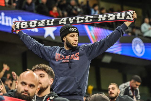 PSG fans during the UEFA Champions League Matchday 2 of 8 match Manchester City vs Paris Saint-Germain at City of Manchester Stadium, Manchester, United Kingdom on 14 October 2026

(Photo by Mark Cosgrove/News Images)