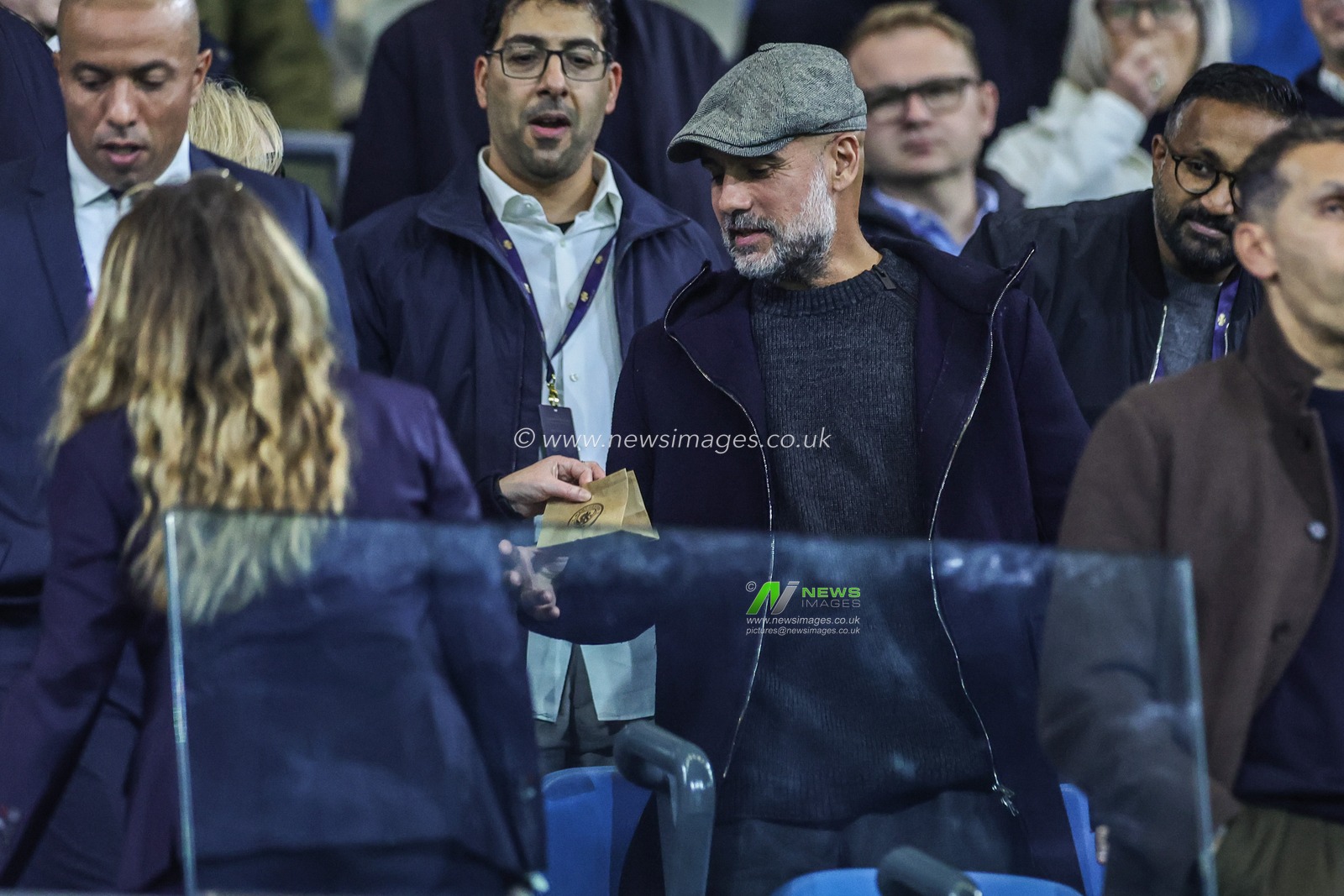 Former Manchester City manager Pep Guardiola during the UEFA Champions League Matchday 2 of 8 match Manchester City vs Paris Saint-Germain at City of Manchester Stadium, Manchester, United Kingdom on 14 October 2026

(Photo by Mark Cosgrove/News Images)