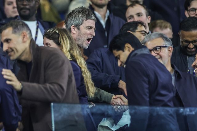 Oasis Singer Noel Gallagher in attendance during the UEFA Champions League Matchday 2 of 8 match Manchester City vs Paris Saint-Germain at City of Manchester Stadium, Manchester, United Kingdom on 14 October 2026

(Photo by Mark Cosgrove/News Images)