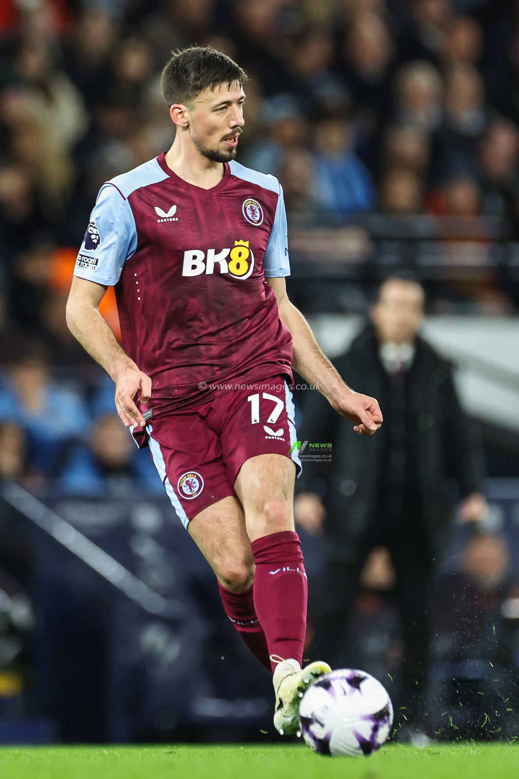 ClÃ©ment Lenglet of Aston Villa during the Premier League match Manchester City vs Aston Villa at Etihad Stadium, Manchester, United Kingdom, 3rd April 2024

(Photo by Mark Cosgrove/News Images)