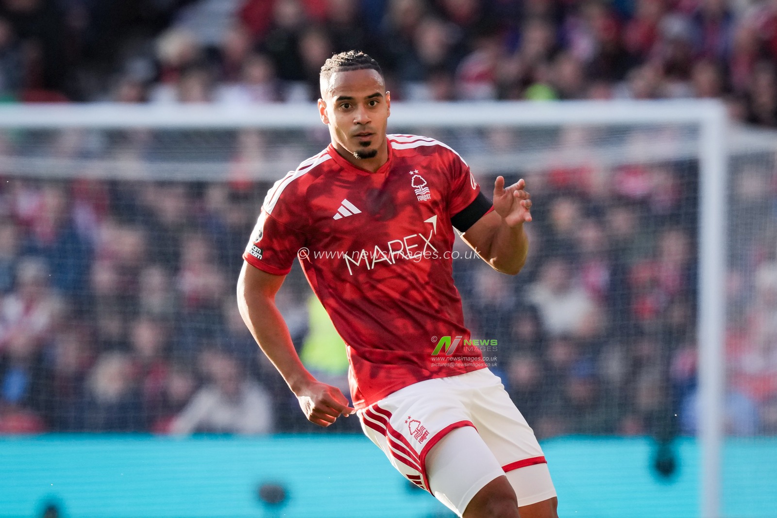 Murillo of Nottingham Forest in action during the Premier League match Nottingham Forest vs Arsenal at City Ground, Nottingham, United Kingdom on 18 October 2026

(Photo by Maynard Manyowa/News Images)