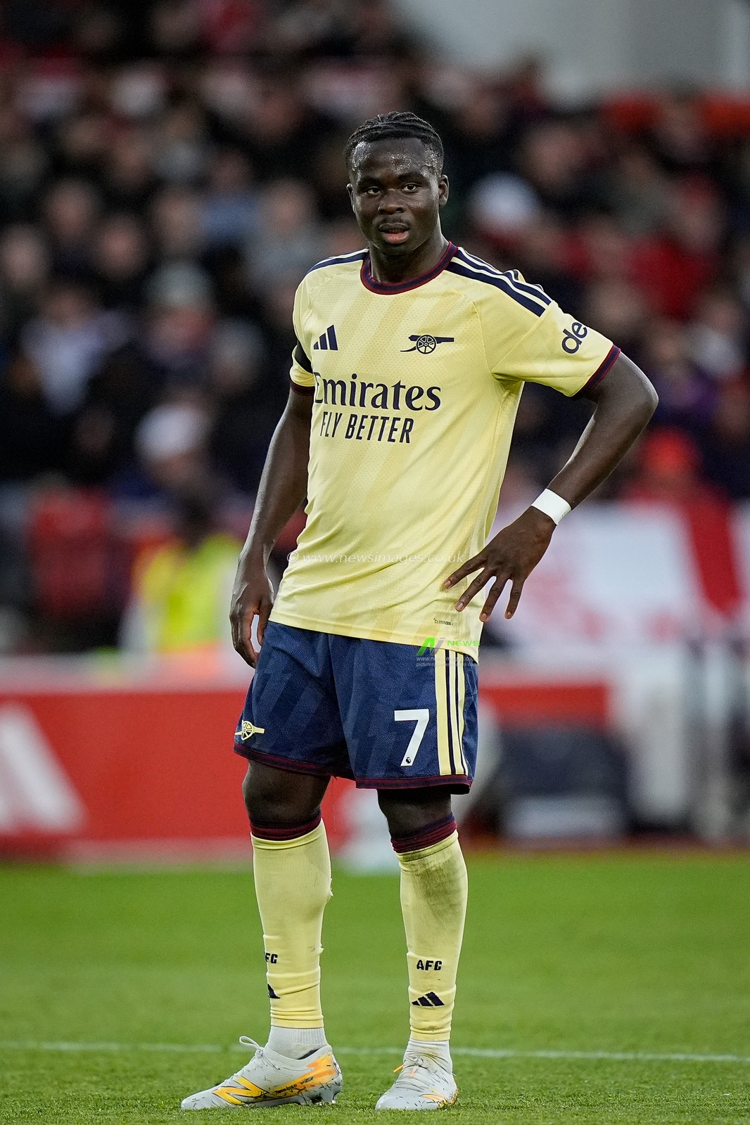 Bukayo Saka of Arsenal looks on during the Premier League match Nottingham Forest vs Arsenal at City Ground, Nottingham, United Kingdom on 18 October 2026

(Photo by Maynard Manyowa/News Images)