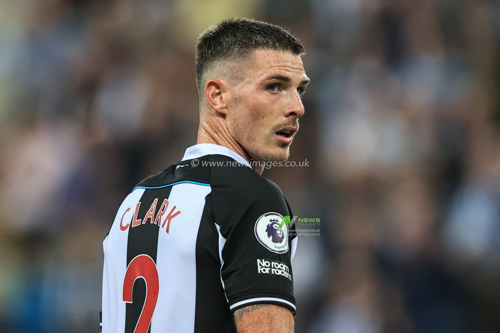 Ciaran Clark #2 of Newcastle United during the game