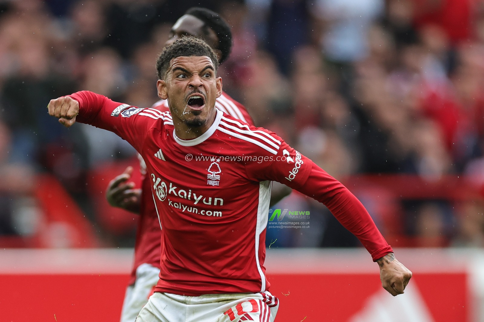 Morgan Gibbs-White #10 of Nottingham Forest reacts to his last man tackle during the Premier League match Nottingham Forest vs Brentford at City Ground, Nottingham, United Kingdom, 1st October 2023

(Photo by Mark Cosgrove/News Images)
