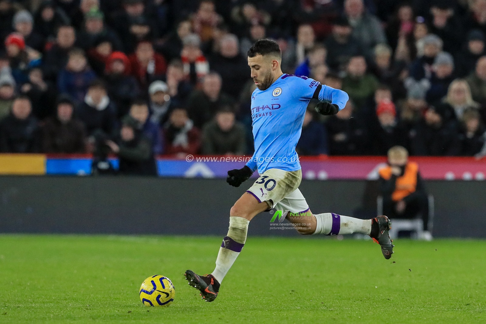 21st January 2020, Bramall Lane, Sheffield, England; Premier League, Sheffield United v Manchester City : Nicolas Otamendi (30) of Manchester City during the game