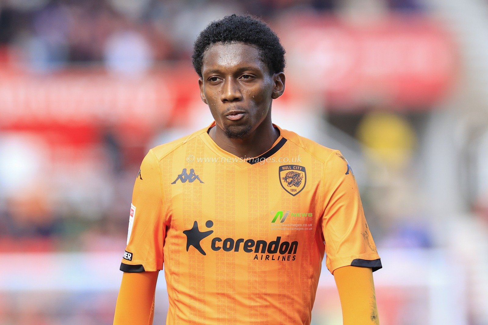 Jaden Philogene-Bidace #23 of Hull City during the Sky Bet Championship match Stoke City vs Hull City at Bet365 Stadium, Stoke-on-Trent, United Kingdom, 24th September 2023

(Photo by Conor Molloy/News Images)