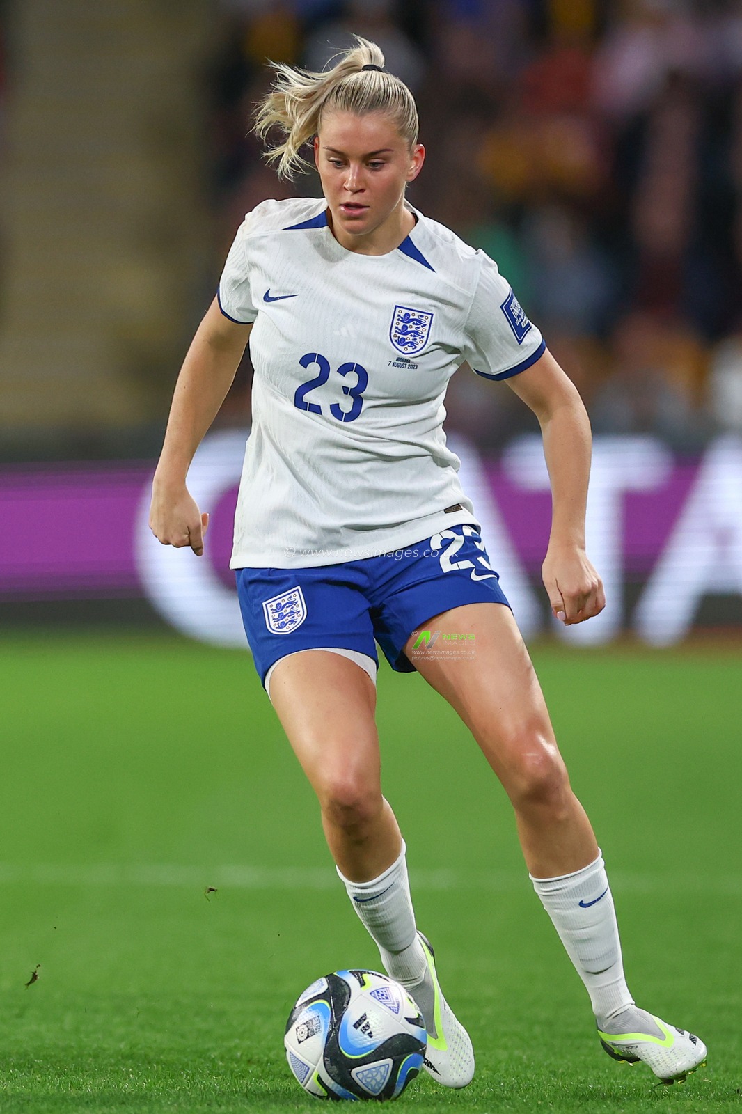 Alessia Russo #23 of England in action during the FIFA Women's World Cup 2023 match England Women vs Nigeria Women at Suncorp Stadium, Brisbane, Australia, 7th August 2023

(Photo by Patrick Hoelscher/News Images)