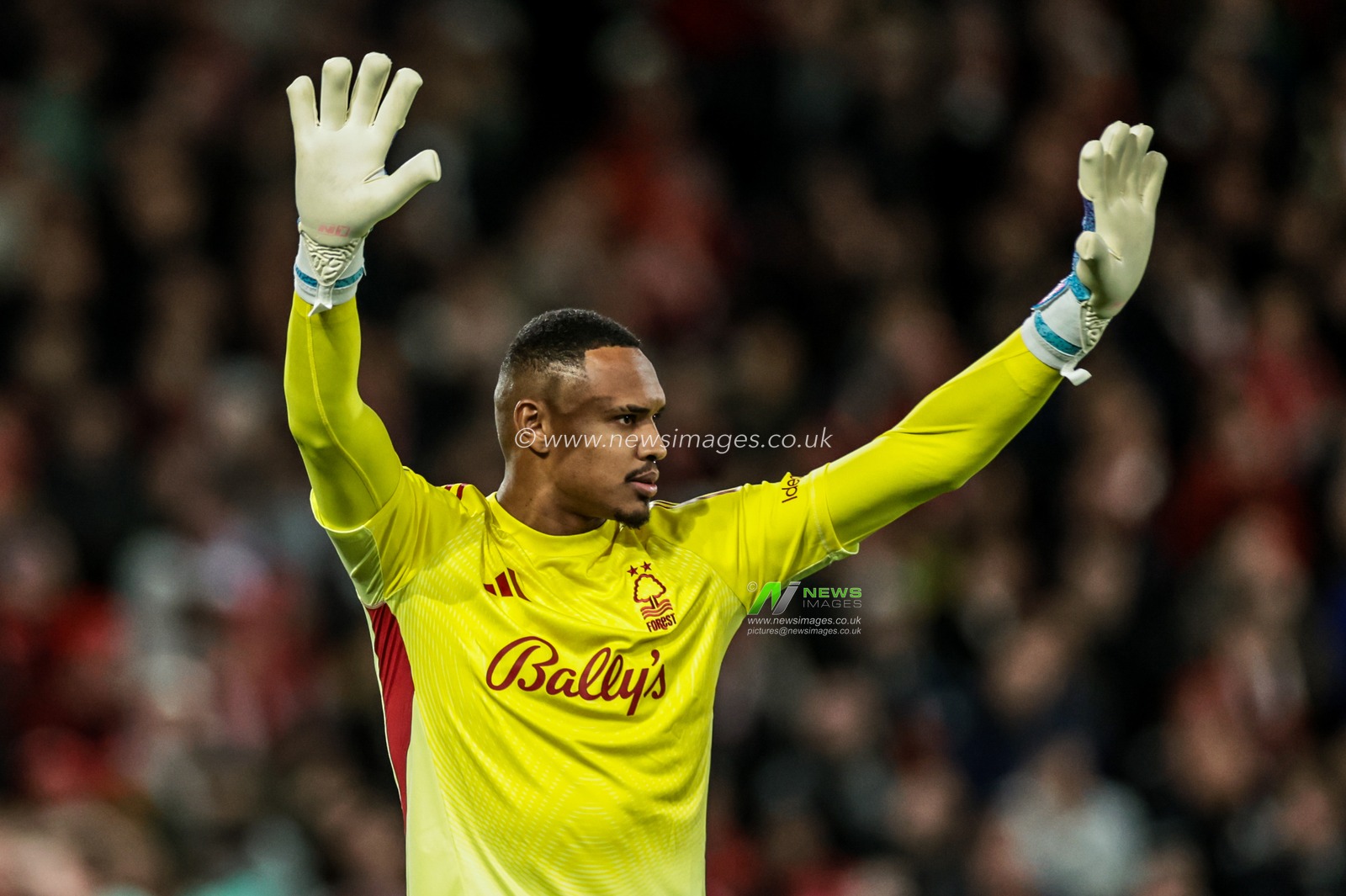 John Victor of Nottingham Forest during the UEFA Europa League Matchday 5 of 8 Nottingham Forest vs Malmo FF at City Ground, Nottingham, United Kingdom, 27th November 2025

(Photo by Mark Cosgrove/News Images)

*** GER AUT SUI OUT ***