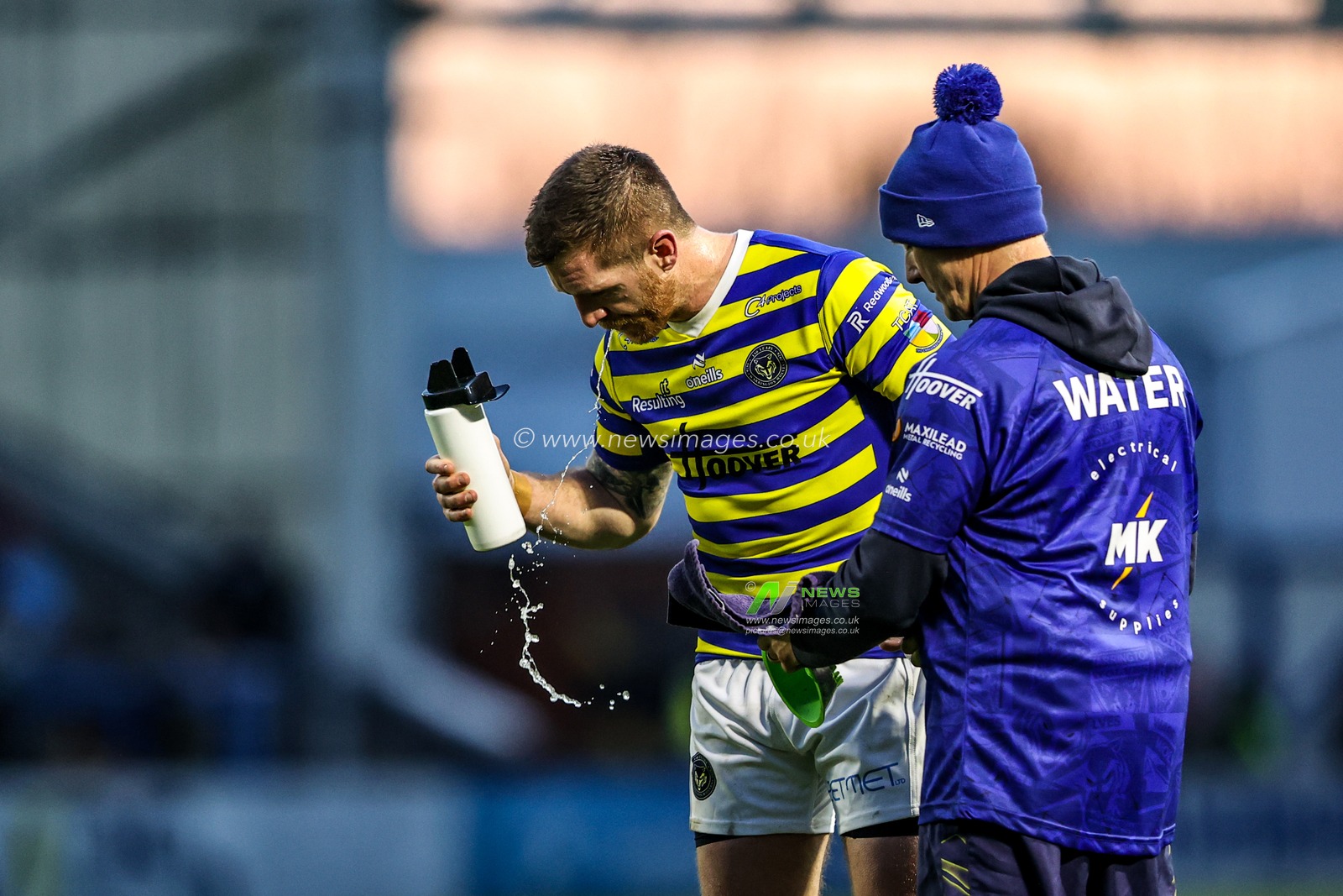 Marc Sneyd of Warrington Wolves has a sip of water during the Betfred Super League Round 3 match Warrington Wolves vs Wakefield Trinity at The Halliwell Jones Stadium, Warrington, United Kingdom on 28 February 2026

(Photo by Alfie Cosgrove/News Images)