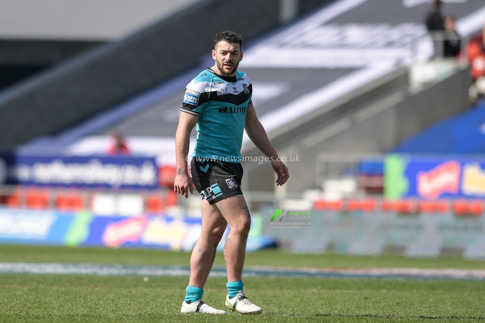 Jake Connor (1) of Hull FC in action during the game