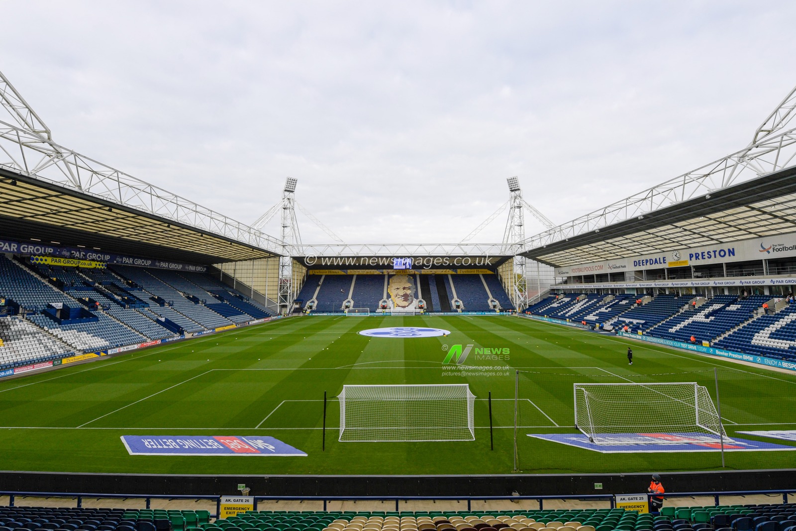 A general view of Deepdale, the home of Preston North End