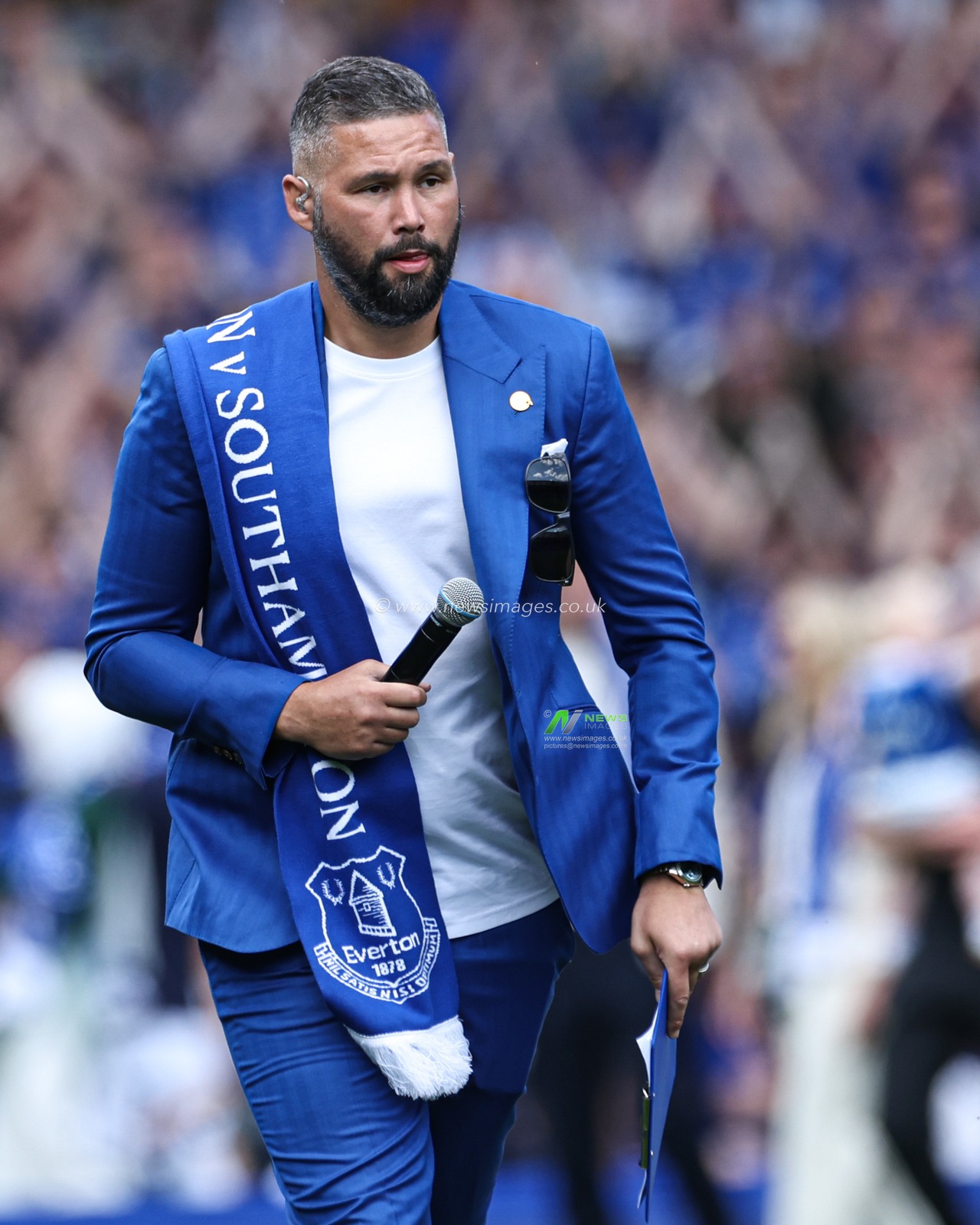 Tony Bellew Heavyweight boxer celebrating the legacy and leaving Goodison Park after the Premier League match Everton vs Southampton at Goodison Park, Liverpool, United Kingdom, 18th May 2025

(Photo by Mark Cosgrove/News Images)