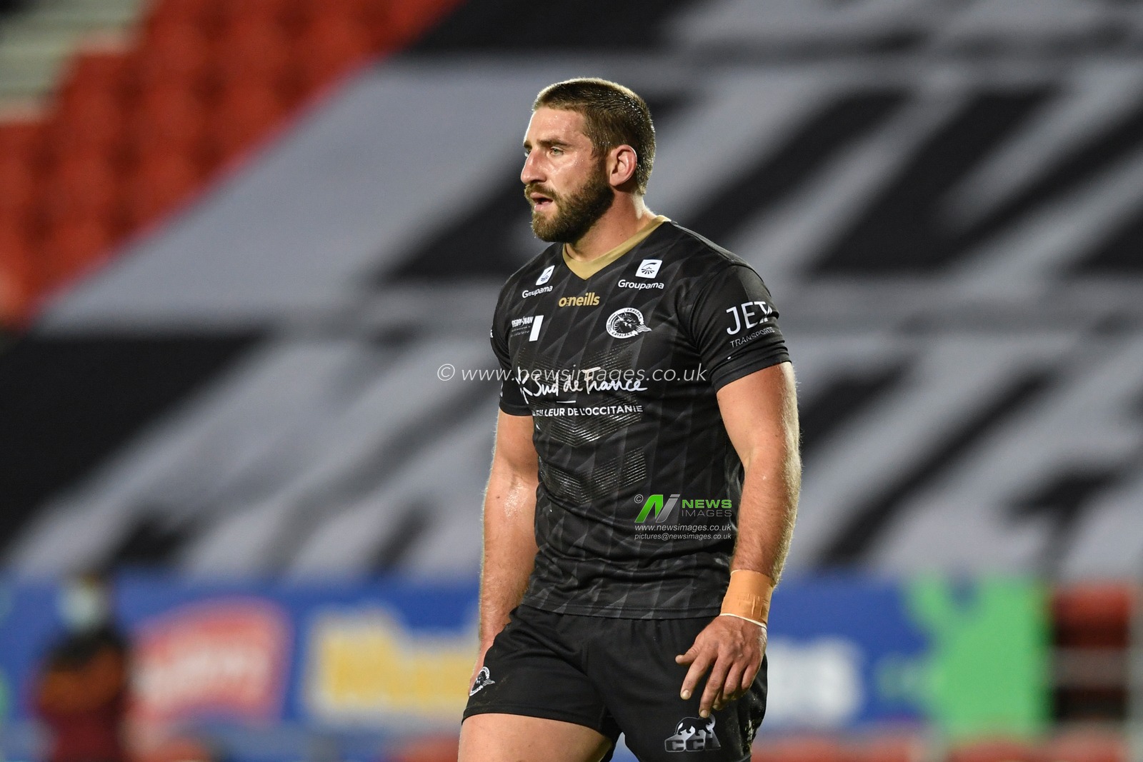 Julian Bousquet #14 of Catalans Dragons in action