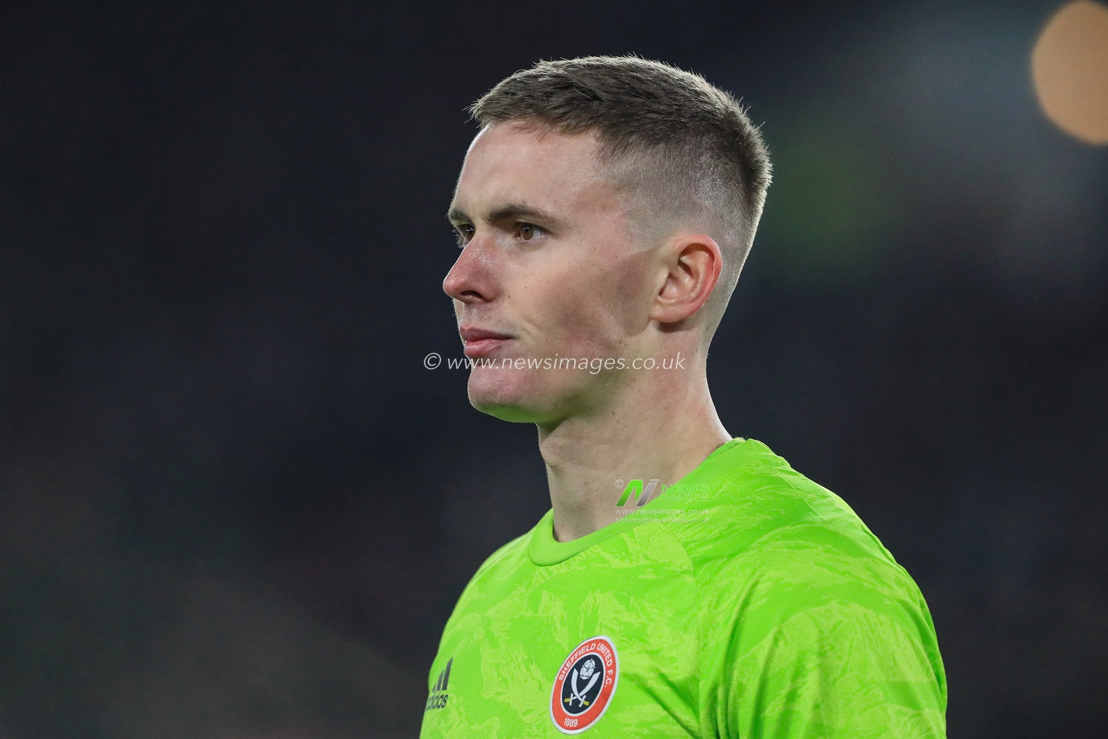 21st January 2020, Bramall Lane, Sheffield, England; Premier League, Sheffield United v Manchester City : Dean Henderson (1) of Sheffield United during the game