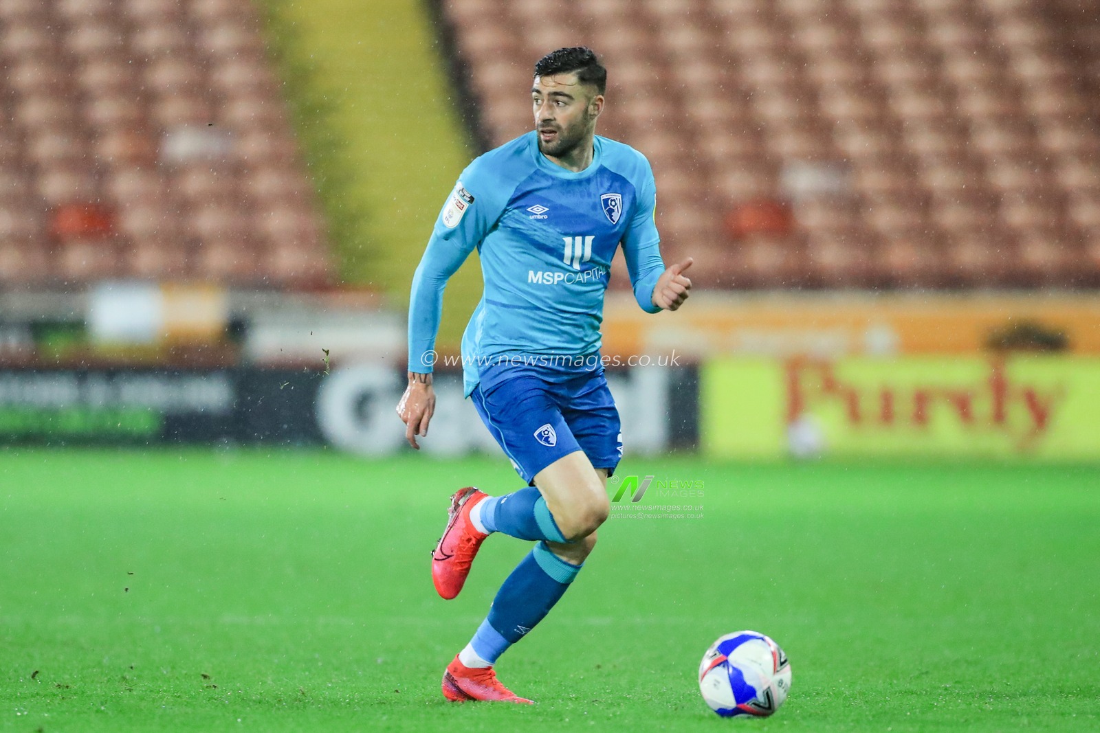 Diego Rico #21 of Bournemouth in action during the game
