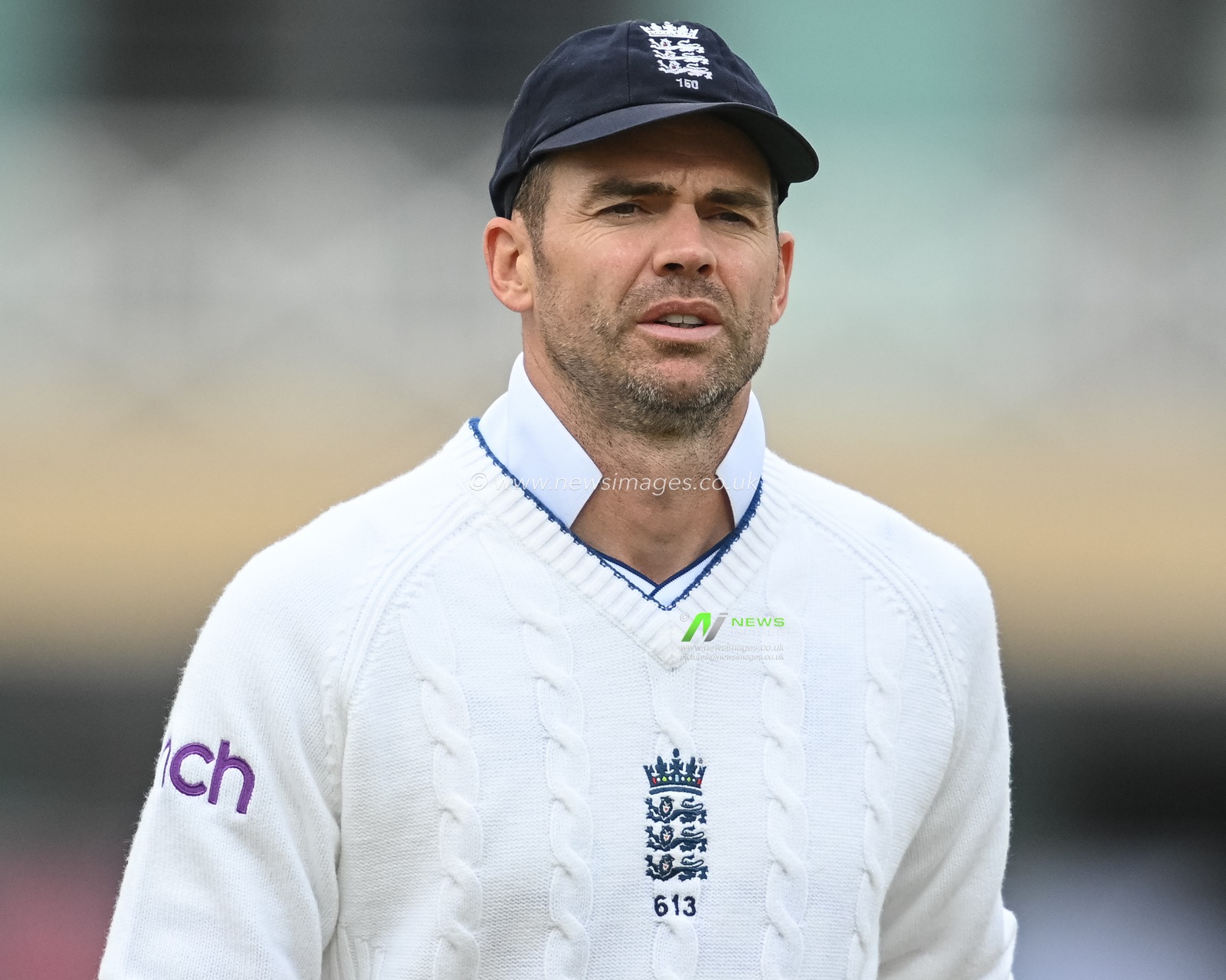 James Anderson of England during the game