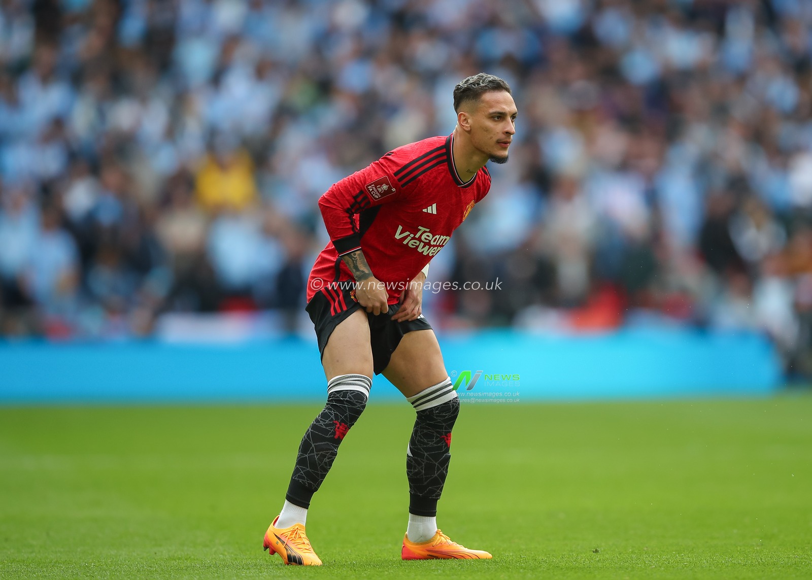Antony of Manchester United, during the Emirates FA Cup Semi-Final match Coventry City vs Manchester United at Wembley Stadium, London, United Kingdom, 21st April 2024

(Photo by Gareth Evans/News Images)