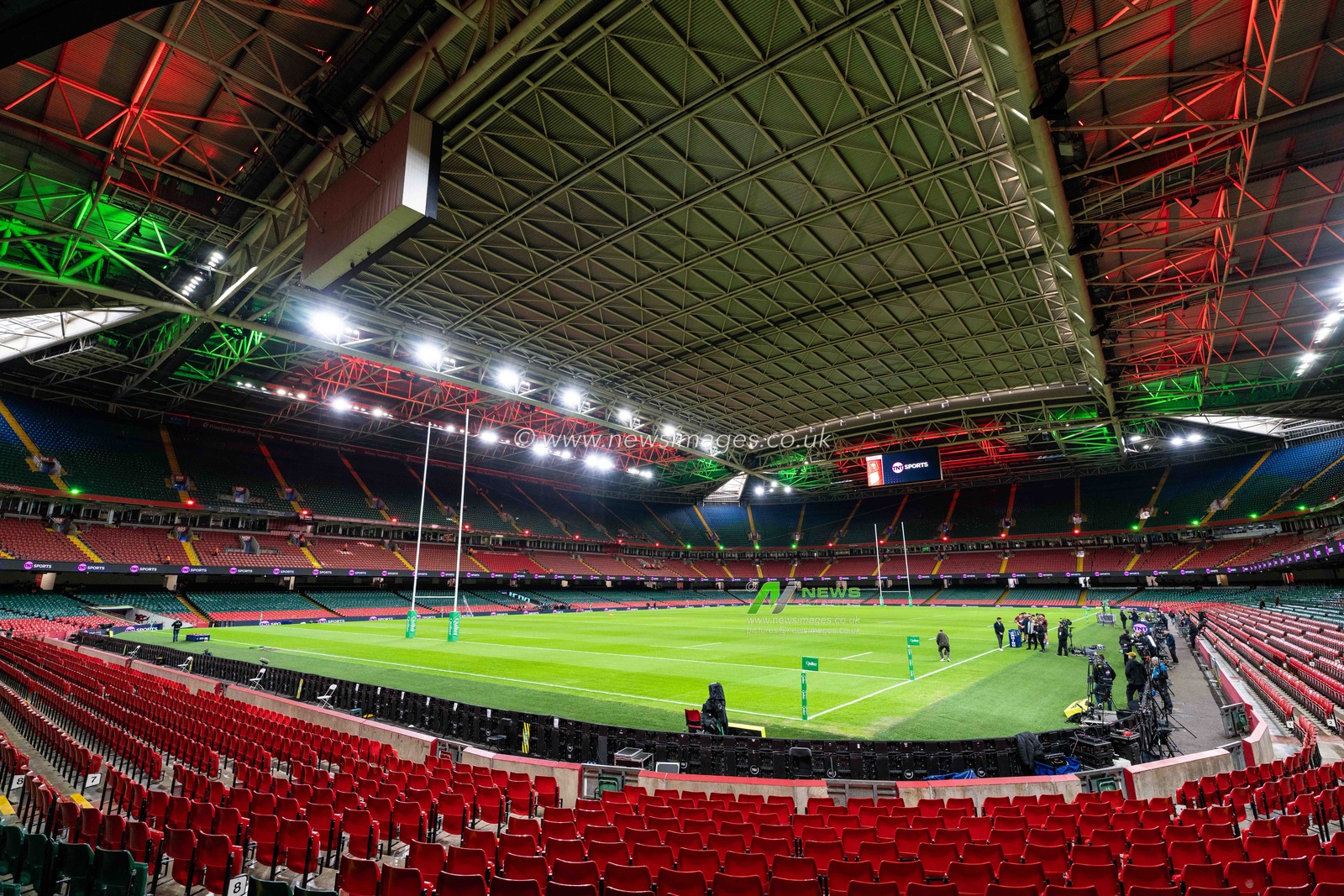 General view of the Principality Stadium ahead of the Quilter Nations Series 2025 match Wales vs South Africa at Principality Stadium, Cardiff, United Kingdom, 29th November 2025

(Photo by Andrew Lewis/News Images)

*** GER AUT SUI OUT ***