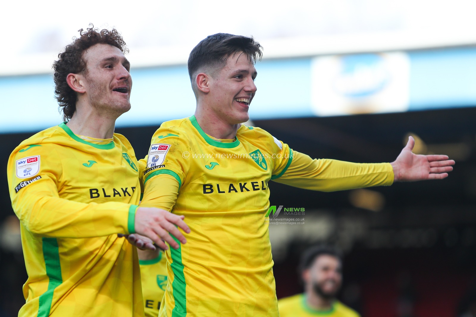 Ante Crnac of Norwich City celebrates scoring goal to make it 1-0 during the Sky Bet Championship match Blackburn Rovers vs Norwich City at Ewood Park, Blackburn, United Kingdom, 1st March 2025

(Photo by Jorge Horsted/News Images)
