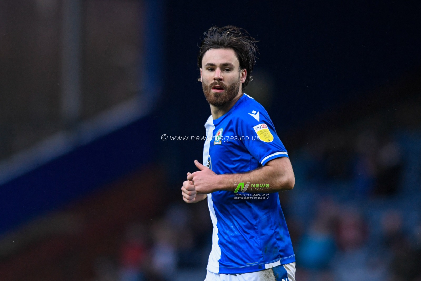 Ben Brereton-Diaz #22 of Blackburn Rovers in action during the game
