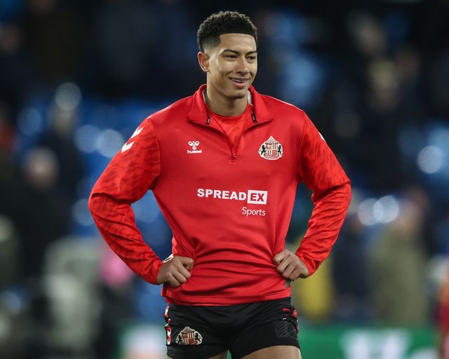 Jobe Bellingham of Sunderland in the pregame warmup session during the Sky Bet Championship match Leeds United vs Sunderland at Elland Road, Leeds, United Kingdom, 17th February 2025

(Photo by Alfie Cosgrove/News Images)