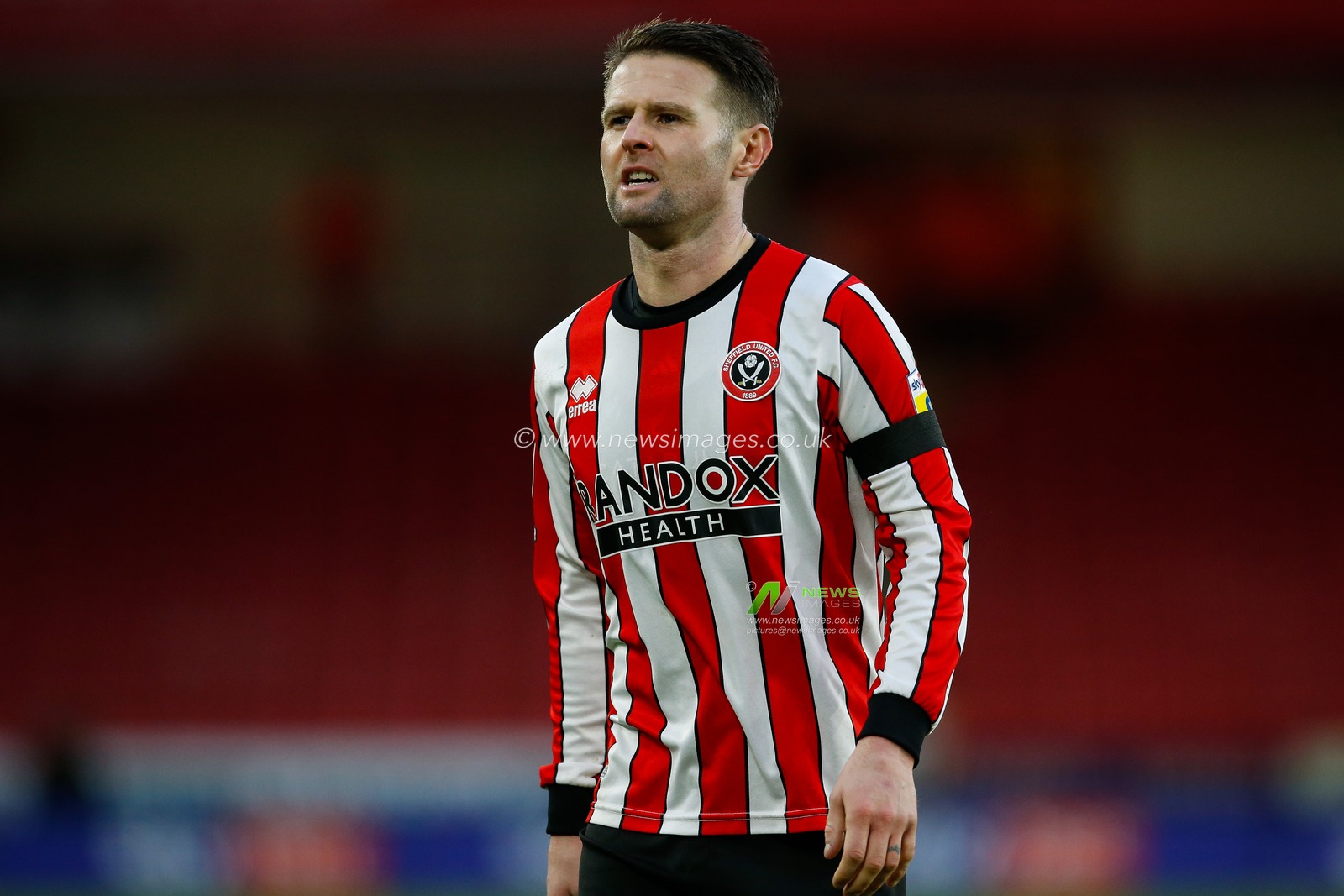 Oliver Norwood #16 of Sheffield United during the Sky Bet Championship match Sheffield United vs Swansea City at Bramall Lane, Sheffield, United Kingdom, 11th February 2023

(Photo by Ben Early/News Images)